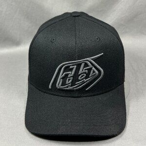 Troy Lee Designs Strapback Hat Cap TLD Black Motocross Adjustable Baseball Mens